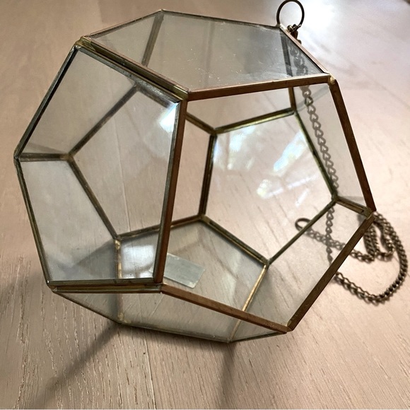 Glass Geometric Sphere Prism Terrarium - Picture 3 of 7